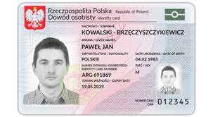 Grafika przedstawiająca wzór dowodu osobistego