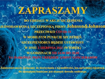 Zaproszenie na szczepienie przeciwko COVID - 19