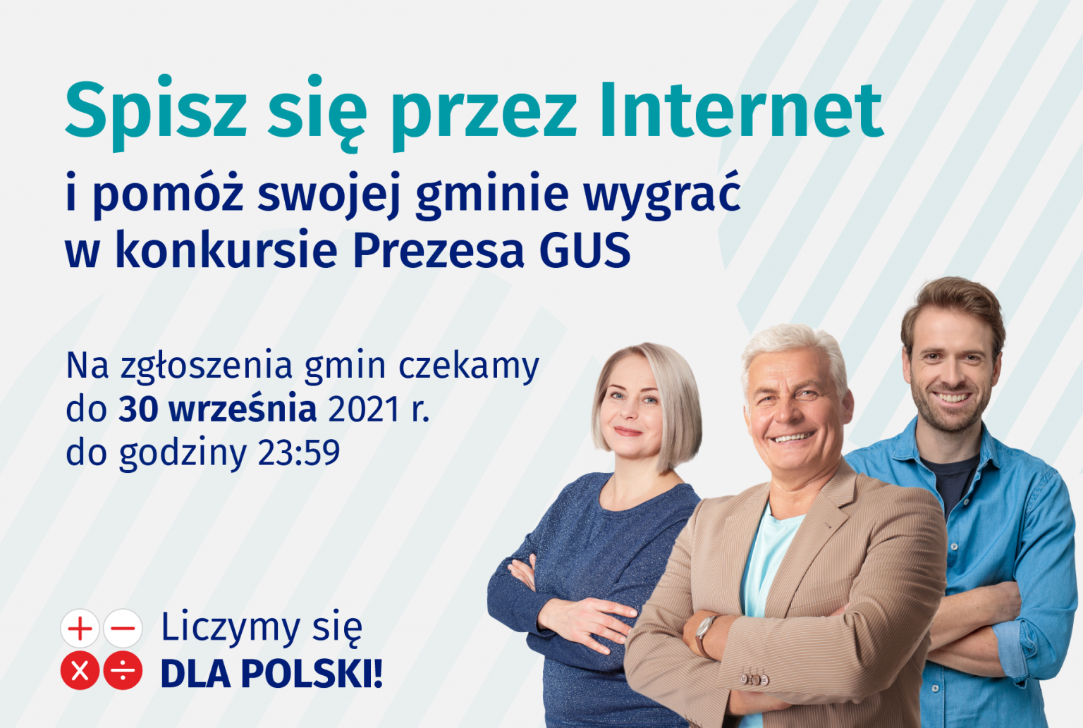 Grafika zachęcająca do spisu przez Internet