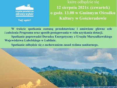Plakat dotyczący czystego powietrza