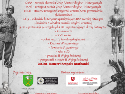 Plakat promujący wydarzenie wraz z jego programem