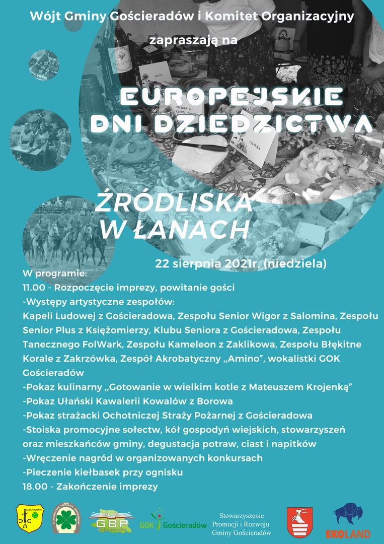 Plakat przedstawiający dziedzictwo regionu