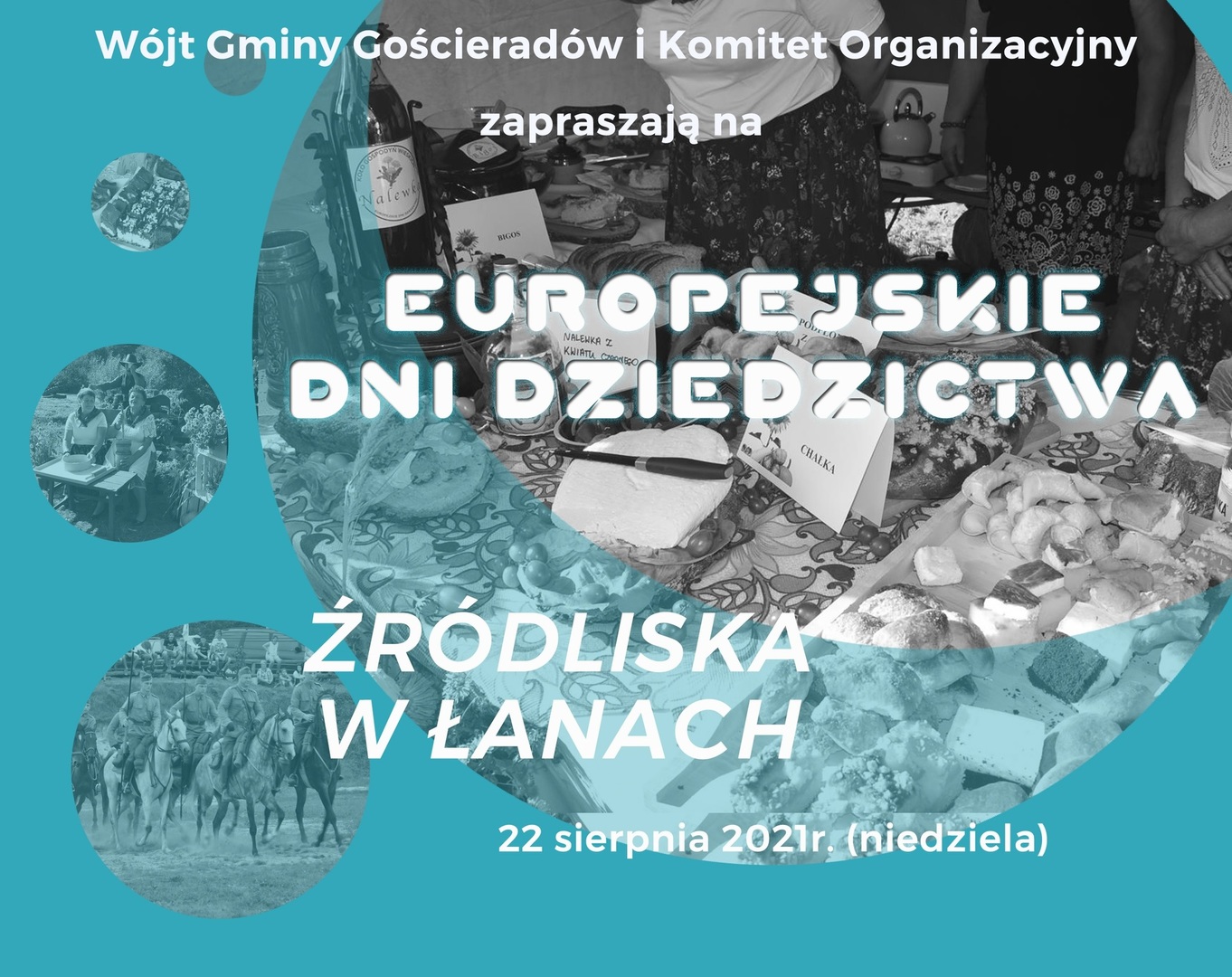 Plakat przedstawiający dziedzictwo regionu