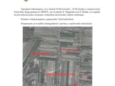 Treść informacji wraz z mapką