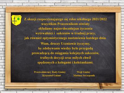 Tablica szkolna na ścianie