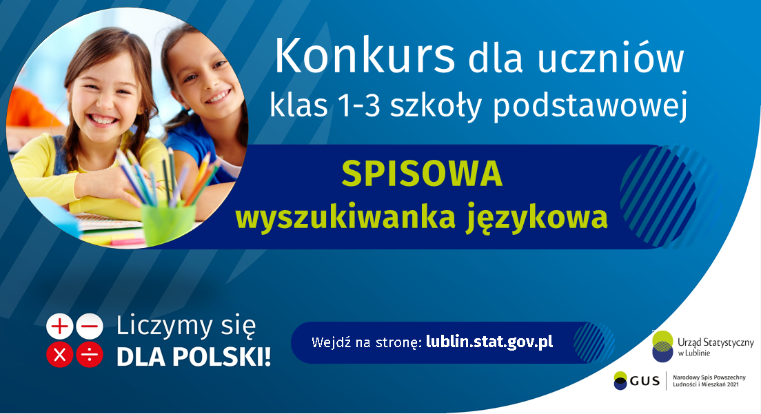 Grafika promująca konkurs „Spisowa wyszukiwanka językowa” – III EDYCJA