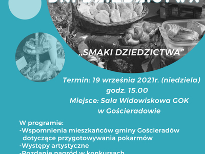 Plakat przedstawiający smaki dziedzictwa