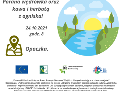 Plakat promujący wędrówkę