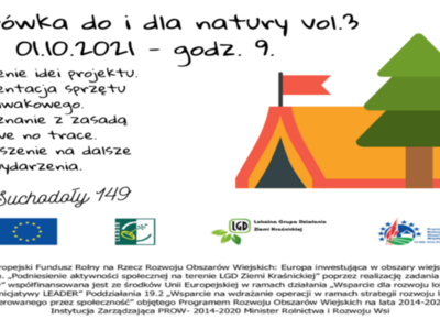 Plakat promujący wędrówkę