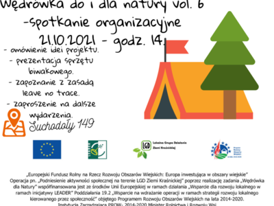 Plakat promujący wędrówkę