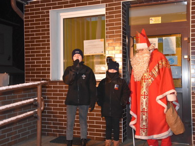 Zdjęcie z Przekazania "Betlejemskiego Światła Pokoju"