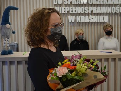Zdjęcie z otwarcia Powiatowego Zespołu ds. Orzekania o Niepełnosprawności w Kraśniku