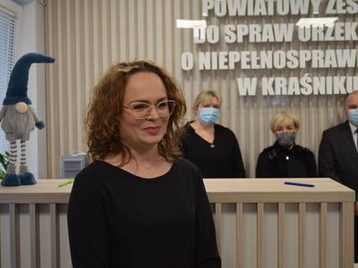 Zdjęcie z otwarcia Powiatowego Zespołu ds. Orzekania o Niepełnosprawności w Kraśniku