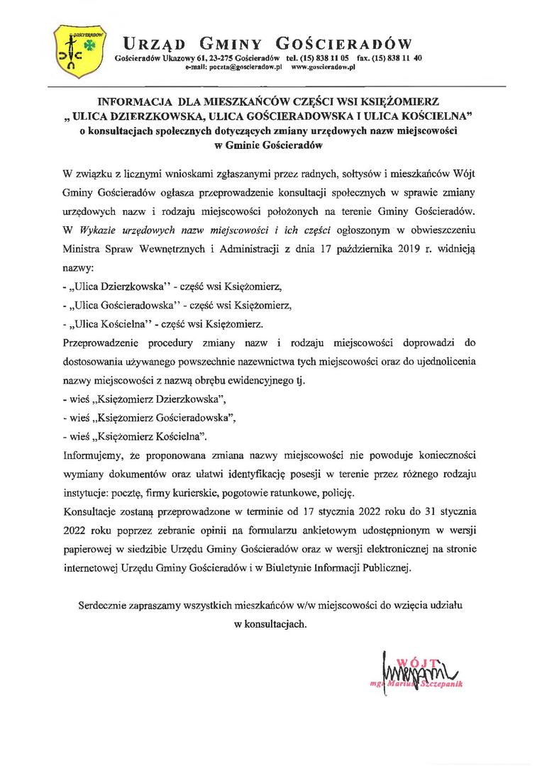 Zdjęcie informacji