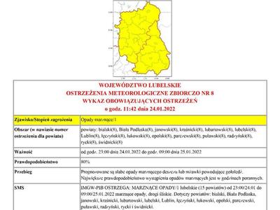Zdjęcie mapy województwa lubelskiego