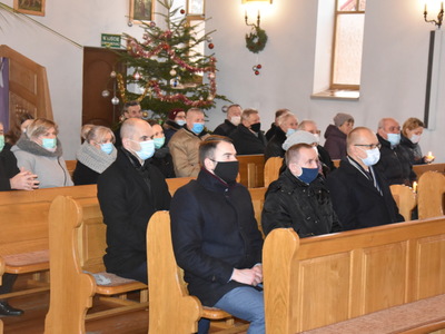Zdjęcie z Mszy Świętej w kościele w Szczecynie