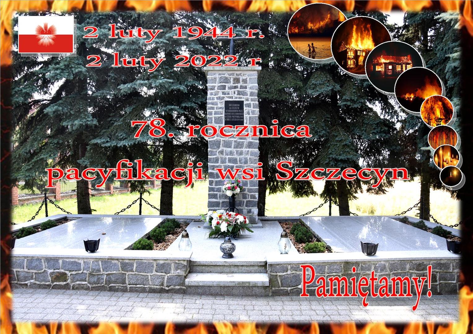 Plakat informujący o rocznicy