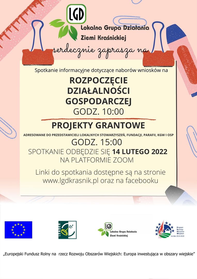 Plakat zawierający treść ogłoszenia