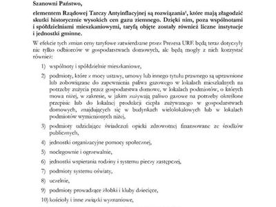Zdjęcie pisma Prezesa Rady Ministrów