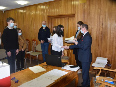 Zdjęcie z I sesji IV kadencji MRG Gościeradów