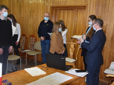Zdjęcie z I sesji IV kadencji MRG Gościeradów