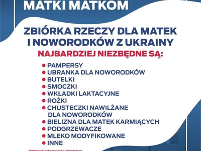 Plakat pomocy dla Ukrainy