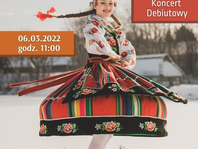 Plakat dotyczący koncertu debiutowego