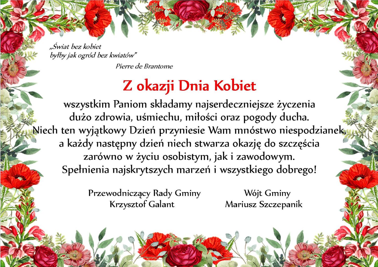 Zdjęcie z czerwonymi kwiatami