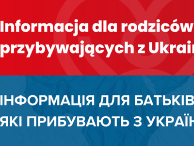 Zdjęcie napisu dotyczącego informacji dla rodziców