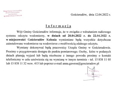 Zdjęcie informacji