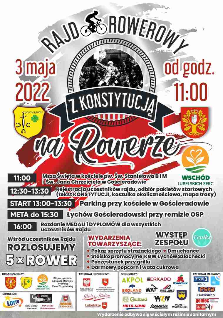 Zdjęcie plakatu rajdu rowerowego