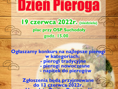Zdjęcie plakatu z pierogami