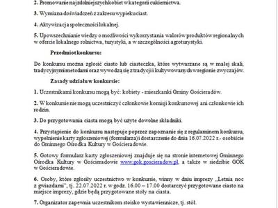 Zdjęcie regulaminu