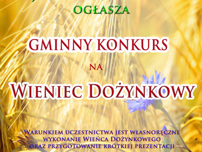 Zdjęcie plakatu na tle zbóż
