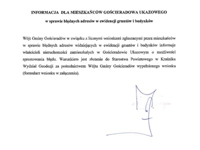 Zdjęcie informacji