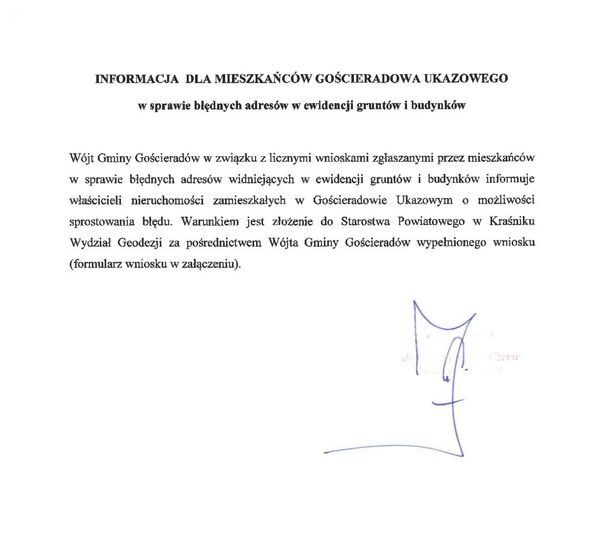 Zdjęcie informacji