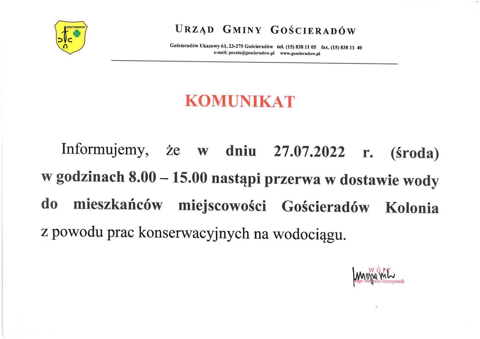 Obraz zawierający treść komunikatu
