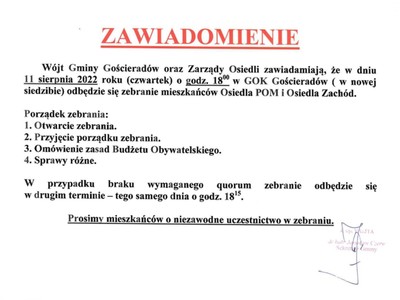 Zdjęcie zawiadomienia
