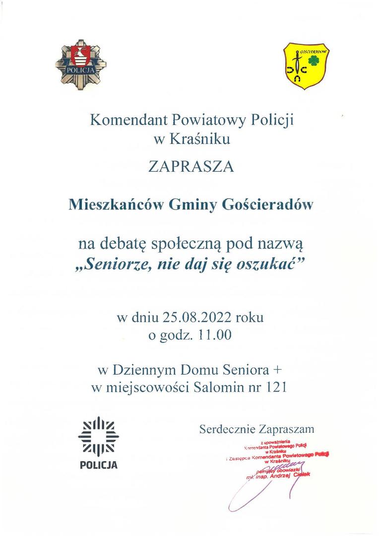 Zdjęcie zaproszenia