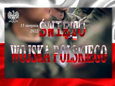 Zdjęcie żołnierzy i flagi Polski