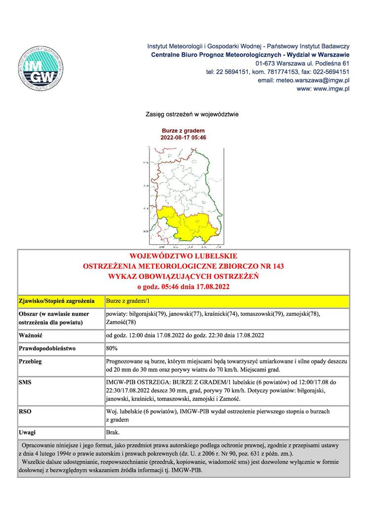 Grafika przedstawiajaca treść ogłoszenia