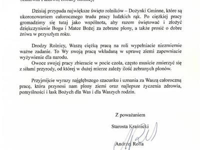 Zdjęcie z dożynek
