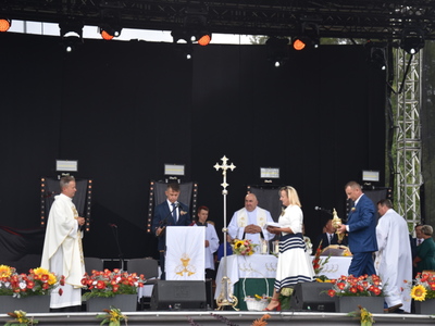 Zdjęcie z Dożynek Powiatowo - Gminnych w Trzydniku Dużym