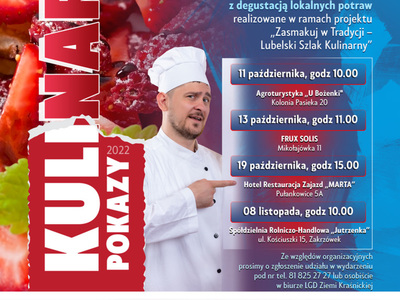 Zdjęcie plakatu z kucharzem