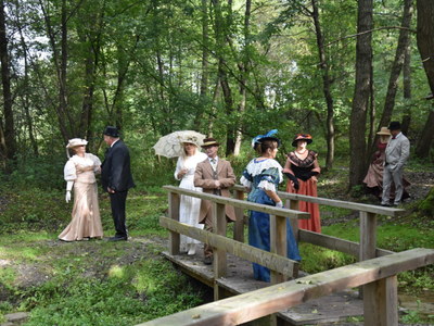 Zdjęcie gości na Źródliskach w Łanach