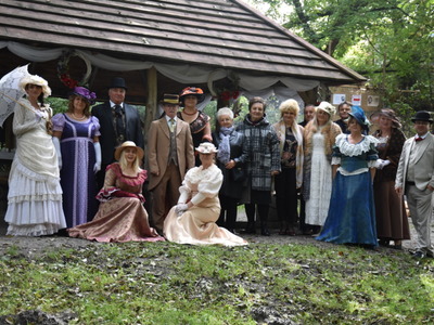 Zdjęcie gości na Źródliskach w Łanach