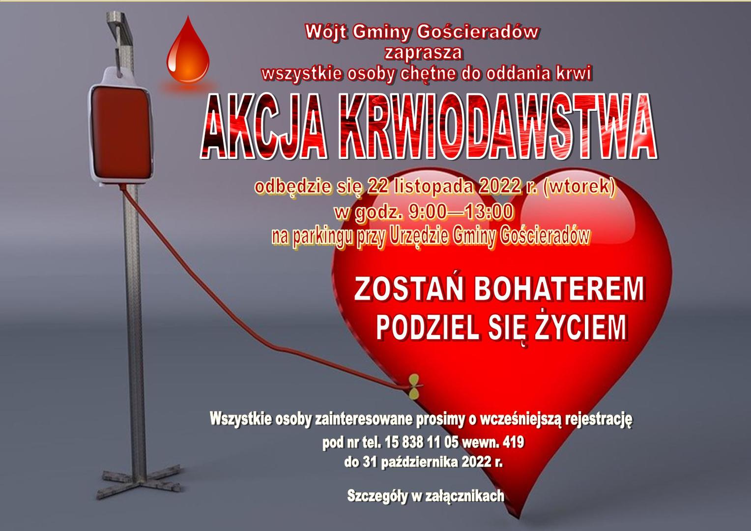 Zdjęcie serca i przetaczania krwii