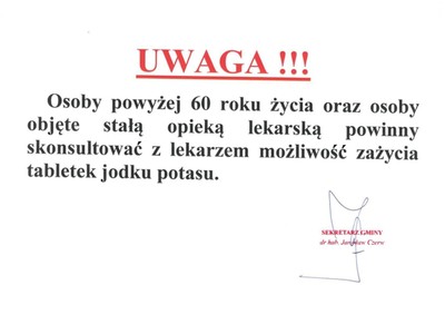 Zdjęcie komunikatu