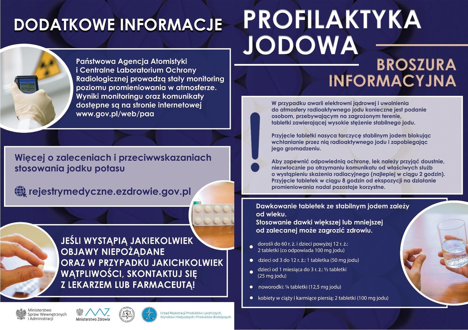 Zdjęcie ulotki dotyczącej profilaktyki jodowej