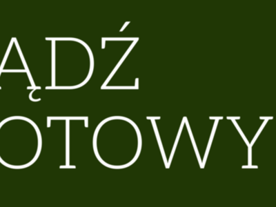 Zdjęcie napisu Bądź gotowy